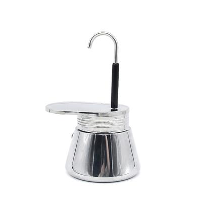 Coffee Moka Pot Hand Household Office Tea Tools Washable Coffee Maker Espresso Reusable Silver Stainless Steel