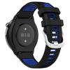 Silicone Watch Bands for Garmin Forerunner 265S/255S/Venu 2S,18mm Cross Stripe Dual-color Waterproof Strap