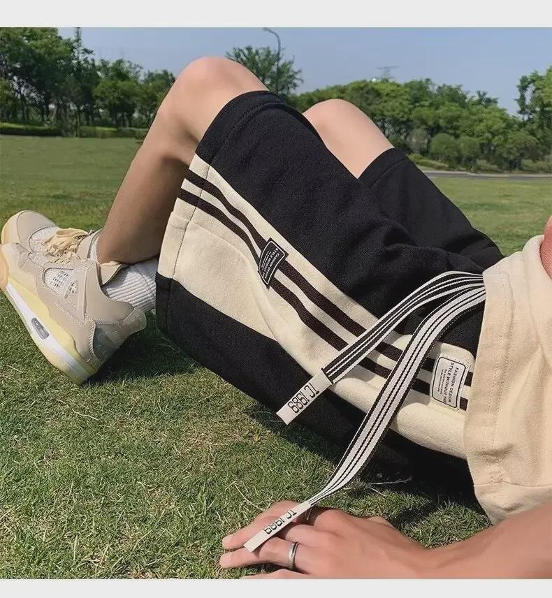 Men's Summer Fashion Loose Basketball Shorts - Casual Beach Sports Style for Teens