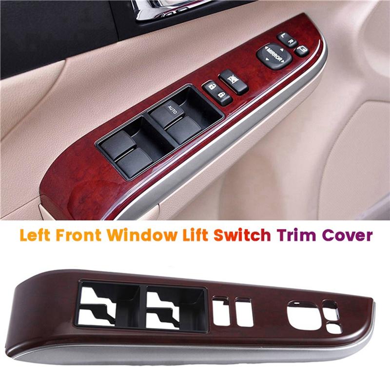 Precise Left Front Window Lift Switch Trim Cover 74232-06490-E0 For Toyota Camry 7Th 2012-2017 Armrest Decor Panel 7423206490EO Black  Silver