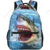 Cool Shark Mouth Backpack For School Laptop Bags Bookbag Big Casual Daypack For Student Girls Boys Kids Teens
