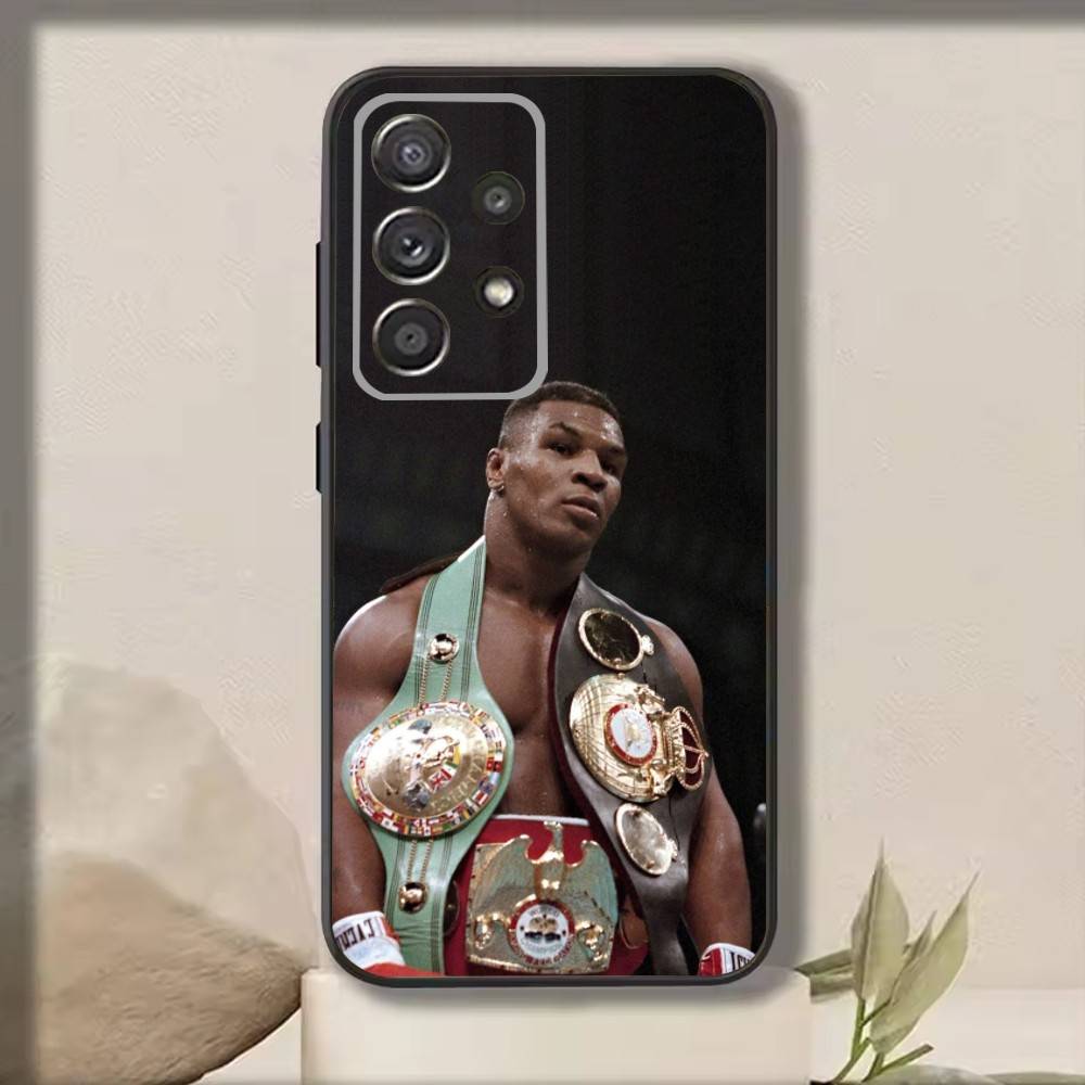 

M-Mike T-Tyson Boxer Phone Case For Samsung S25,S24,S21,S22,S23,S30,Ultra,S20,Plus,Fe,Note,10,9,5G Black Cover Samsung S20fe