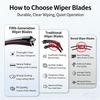 Suitable for BMW X3 2004-2010 22-inch + 20-inch U-shaped Wiper