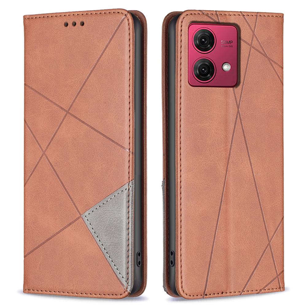 For Motorola Moto G84 5G Case Slim-Fit PU Leather Stand Phone Cover with Card Slots