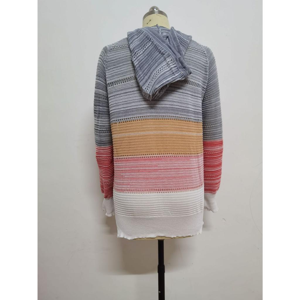 2026 Herbst Winter Damen Kapuzen-Strickpullover, Oversized Drop Shoulder Lässiger Pullover mit Weichem Garn, Urban Street Style Top für Loungewear