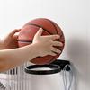 Basketball Rack Punch Free Wall-mounted Self Adhesive Foldable Space-saving Football Holder Soccer Rack for Household