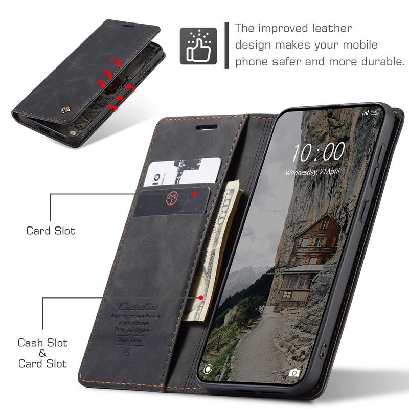 Luxury Retro Case for Xiaomi Redmi Note 15 Pro+ 5G Multiple Card Slots Stand Function Phone Cover for 15 Pro+ 5G Leather Wallet