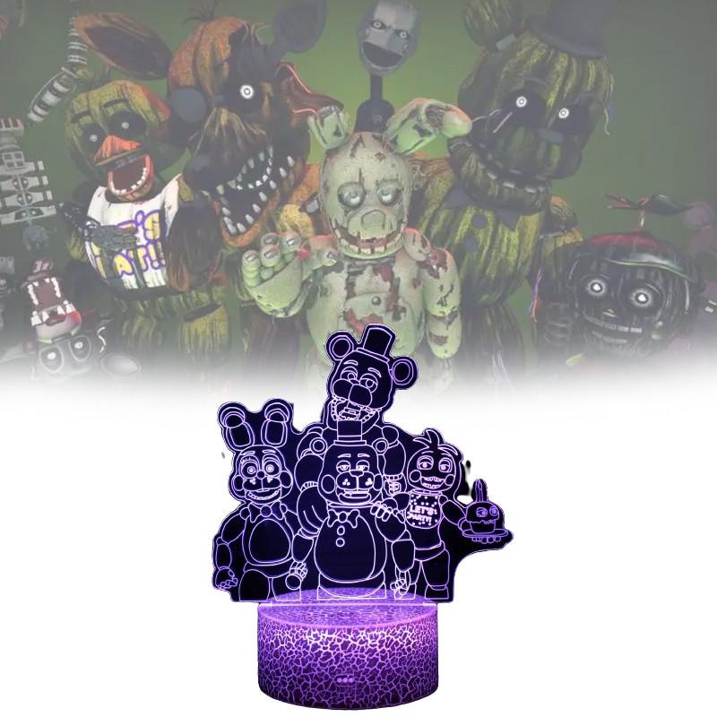 Five Nights At Freddy Led Night Light Remote Control Color Teen Supplies Bedroom