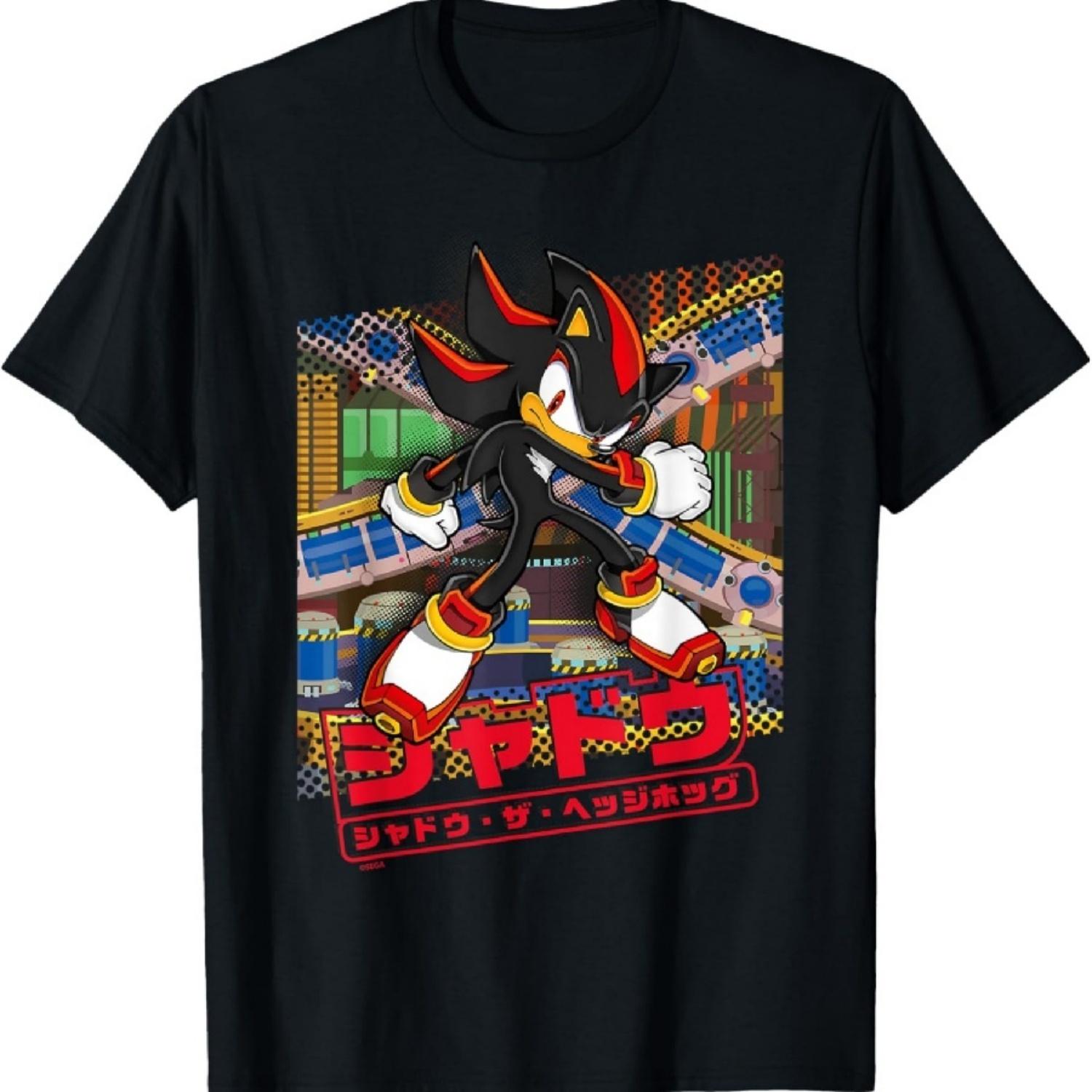 Соник Ёж - Шэдоу Ёж (Японский логотип) Футболка XXXXXL разноцветный