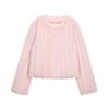 Faux Fur Jue Short Jacket  Ljk020krfkf 
