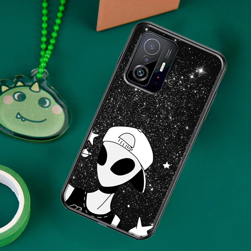 Aesthetics Cute Cartoon Alien Case For POCO F5 X5 X3 Pro X4 F4 GT F3 M5s C40 Cover For Xiaomi 13 12 Lite 11T 12T Pro 12X