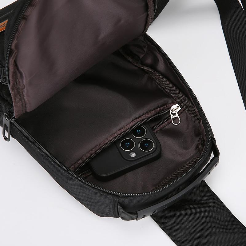 Torba Crossbody Męska o Dużej Pojemności na Dojazdy Torba na Klatkę Piersiową