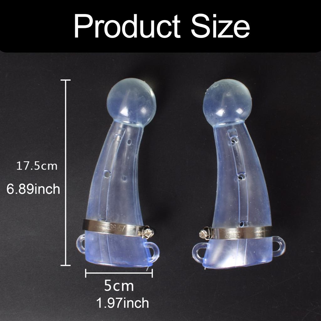 2Pcs Silicone Cattle Horn Protectors Anti Fight Bull Cow Horn Protector for Calf Sheep Farm Accessories Easy to Install