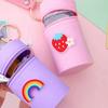 Pattern Coin Pocket Silicone Multifunctional Headphone Storage Bag Bucket Bag Key Chain Coin Purse