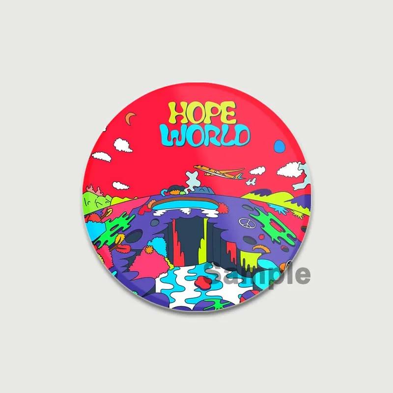 32/44/58mm Funny Brooch Pins for Backpack Clothes Round Tinplate Enamel Pin Custom Pig Love Snowman Wolf Art Badge Jewelry Gifts