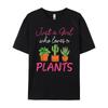 Plant Shirt Plant Girl Planting I Love Plants Camisas Basicas Hombre Tee Shirt Men Tshirts Happy New Years