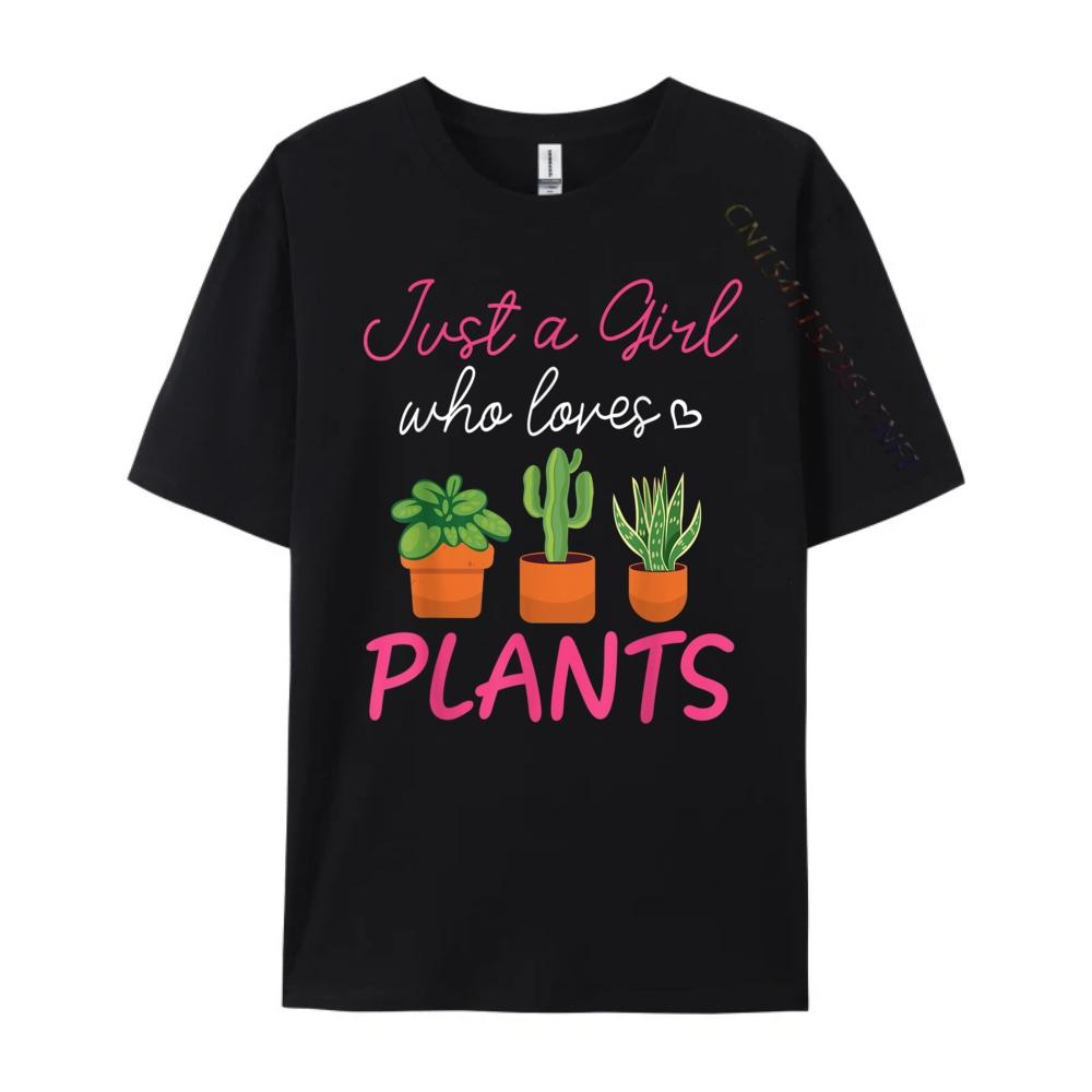 Plant Shirt Plant Girl Planting I Love Plants Camisas Basicas Hombre Tee Shirt Men Tshirts Happy New Years