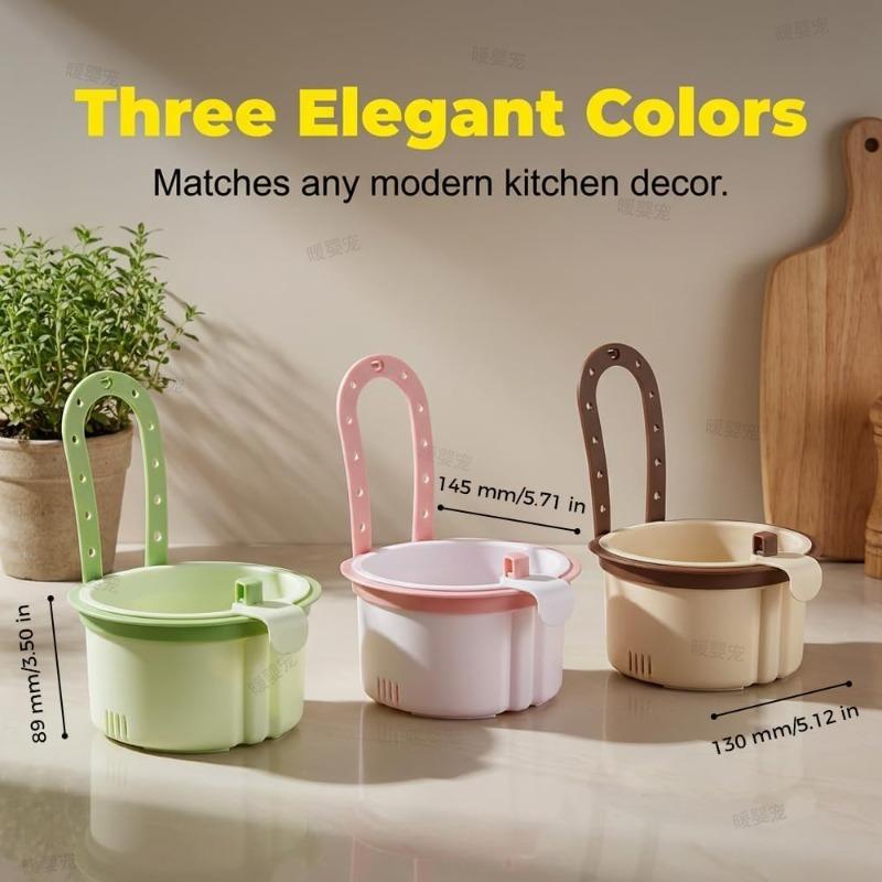 New Kitchen Sink Hanging Strainer Basket Detachable Openable Bottom Cover Kitchen Garbage Filter Quickly Drain Clean Rack