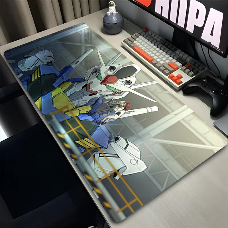 Mouse Pad Gamer Keyboard Mat Mechanical Warrior G-gundam A-aerial Non Slip Locked Edge Durable Fabric For Laptop Gaming Mousepad