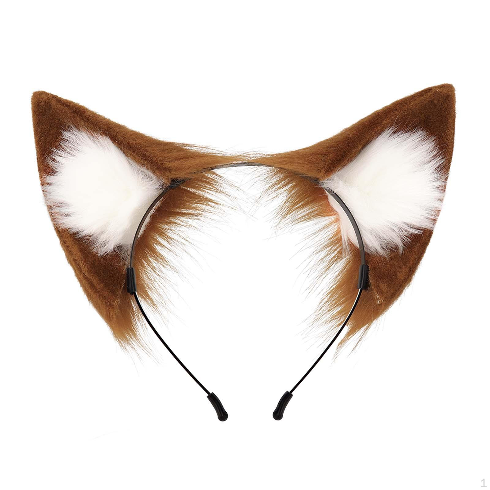 Adult Bunny Ears Hairband - Soft Animal Headpiece for Costume Fun Style E