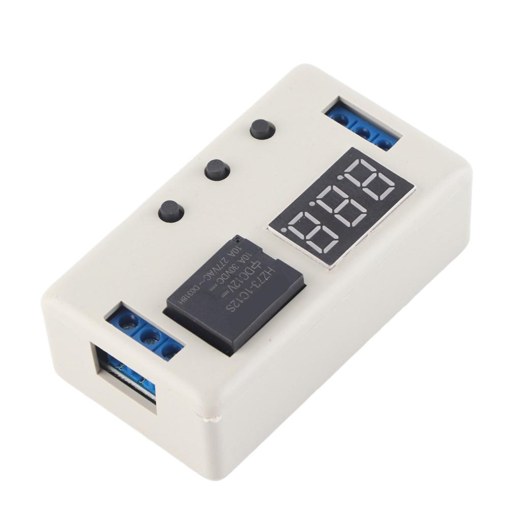 12V LED Displej Nastaviteľné Časové Relé Modul Automatizačného Riadiaceho Spínača