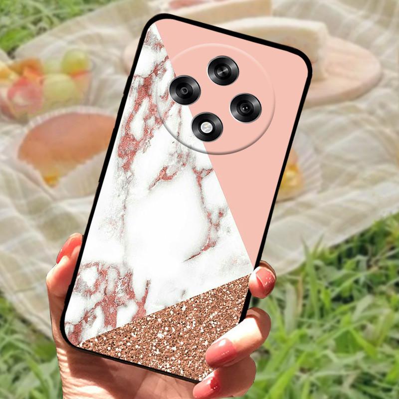 Für OPPO Reno 12 F Hülle Marmor Weiches Silikon Stoßfest Coque Für OPPO Reno 12F 5G Schützen Handyhülle Reno12F Fundas