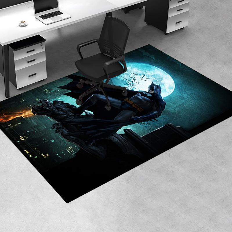 

Batman: Full Moon Night Poster Print Office Mat Home Decor Office Desk Chair Rugs Chair Carpet for office Chair Mat Gift For Halloween & Chr 60cm by 90cm