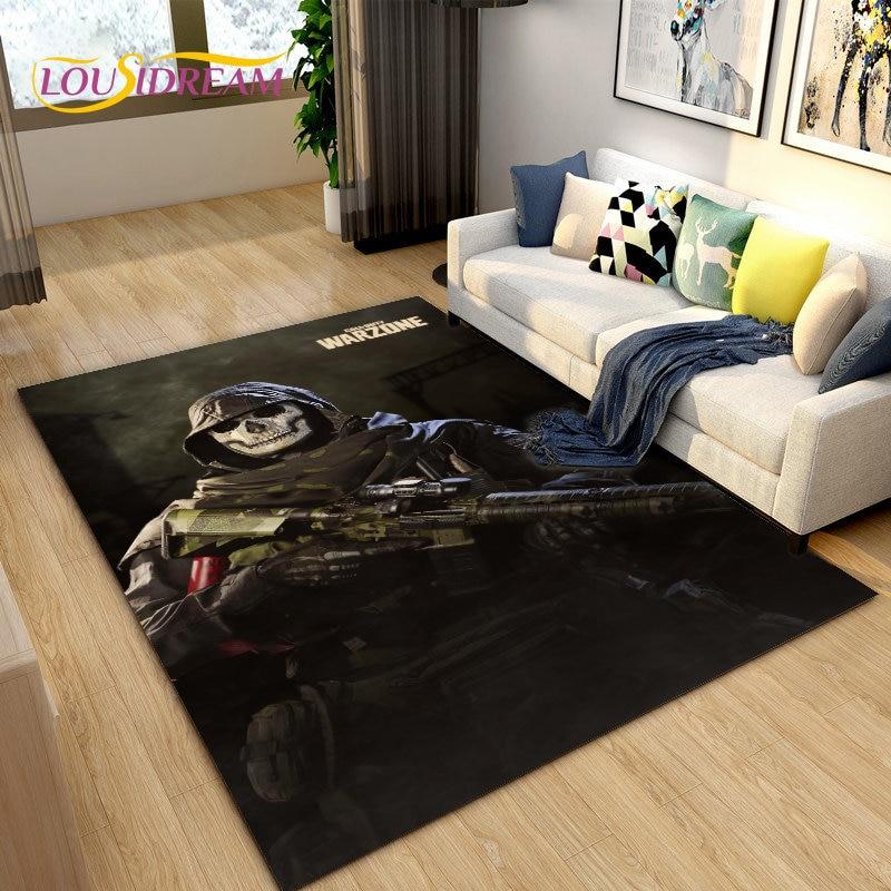 COD, Call of Duty Game ,Gamer Area Rug,Carpets Rug for Living Room Bedroom Sofa Doormat Decoration,Kids Play Non-slip Floor Mat