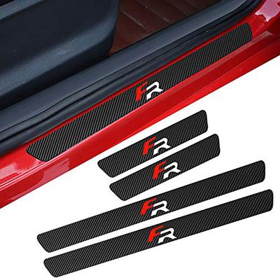 4 X Waterproof Carbon Fibre Stickers Protective Car Accessories Automotive For Seat FR
