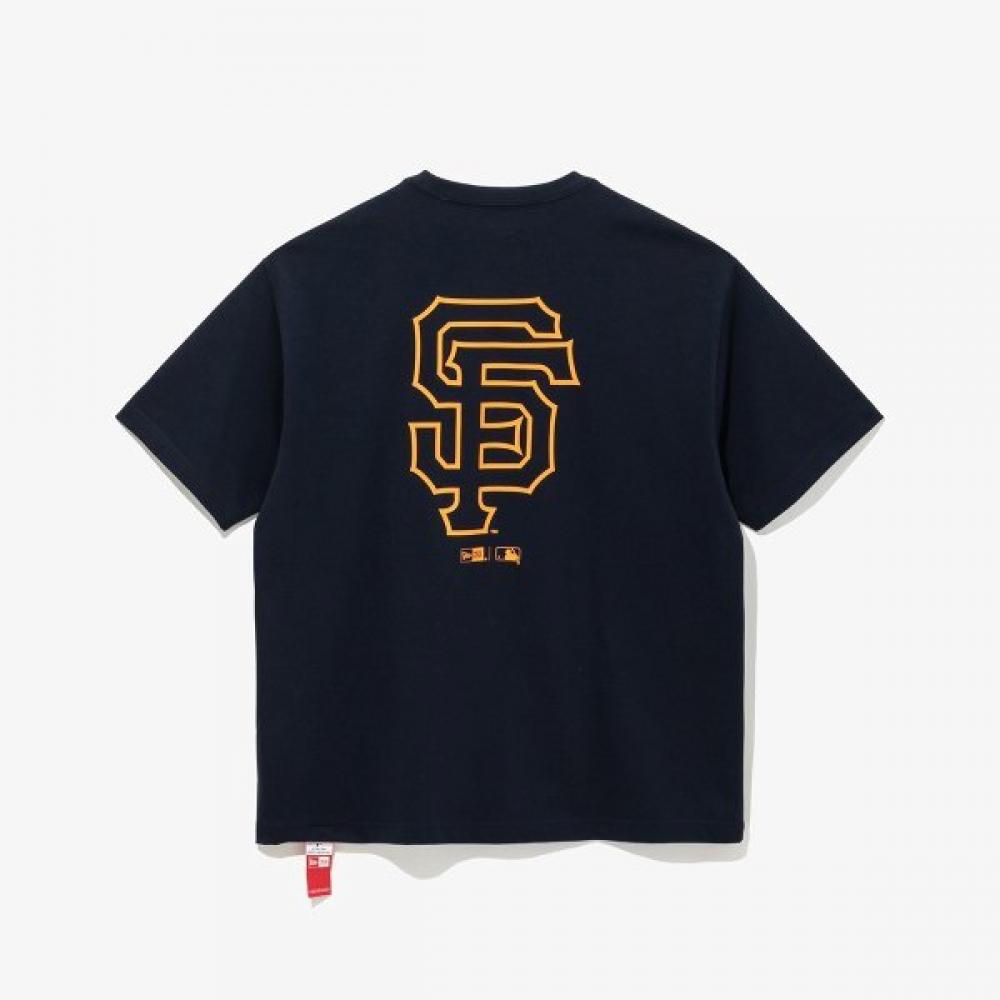 New Era San Francisco GianTs Line Logo T shirT Evening Blue 14536486