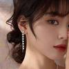 Niche High-End Tassel Earrings: 925 Sterling Silver Heart Studs for Women - Cute Japanese Design