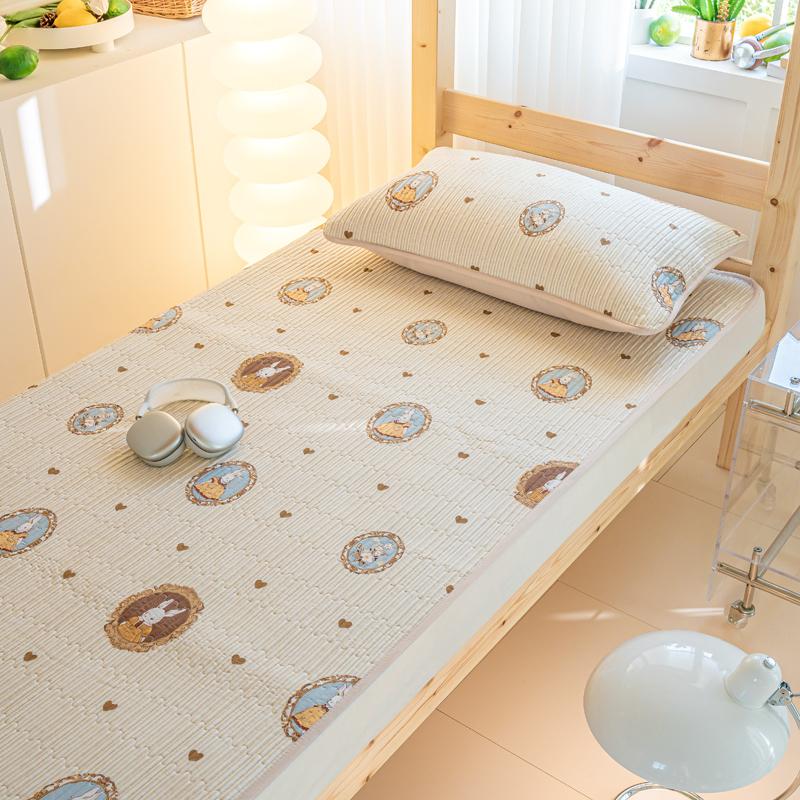 (Student Season) Small Fresh Printed Cotton Bed Cover Student Bed Cover