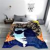 Psychedelic Retro Face Art Blanket for All Seasons Blanket Lunch Break Throw Gift