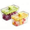 34 Grids Ice Cubes Mold Press Ice Tray Bucket Multifunctional Ice Maker With One-touch To Release Portable Ice Box Ice Tray