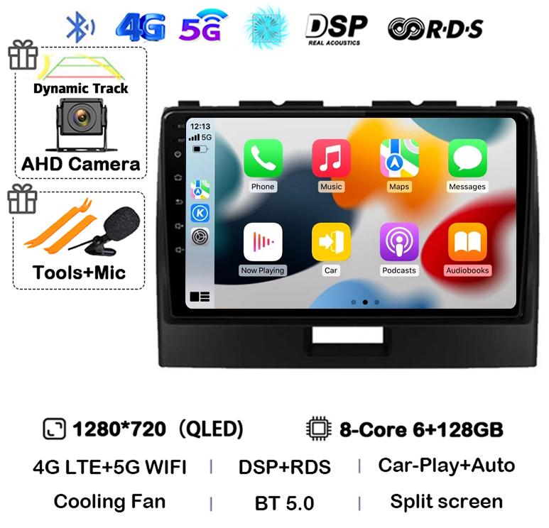 Android 14 Carplay For Suzuki Wagon R 2010 2011 2012 2013 2014 2015 2016 2017 2018 Car Radio Multimedia Video Player GPS Stereo