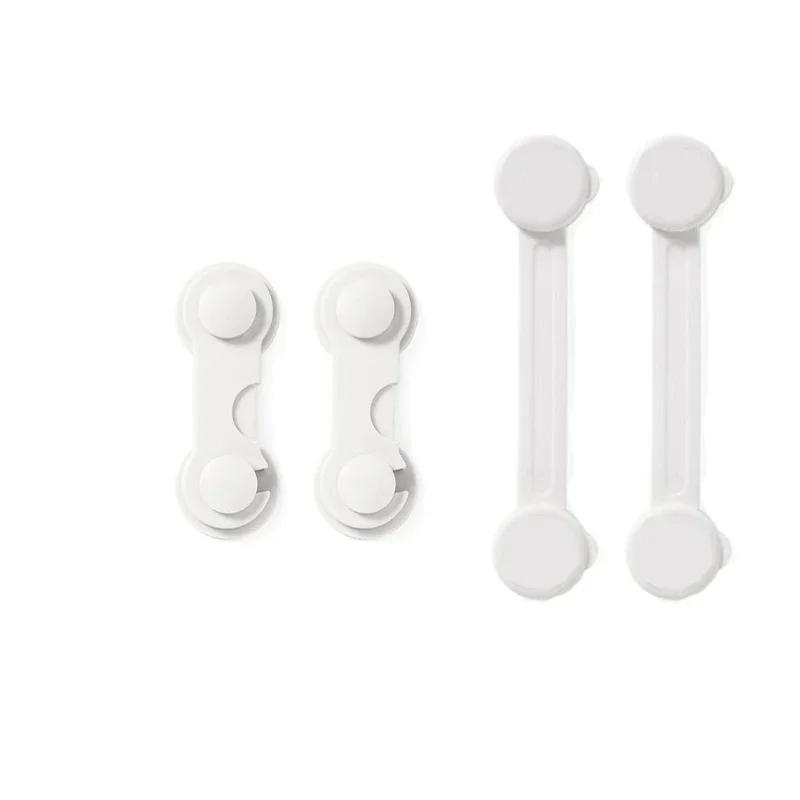 4/6Pcs/Lot Child Lock Protection Of Children Baby Drawer Anti-opening Cabinet Door Refrigerator Anti-pinch Safety Lock Buckle