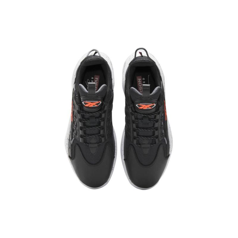 Reebok Solution Mid 'Black Orange Flare' Sneakers HR0514