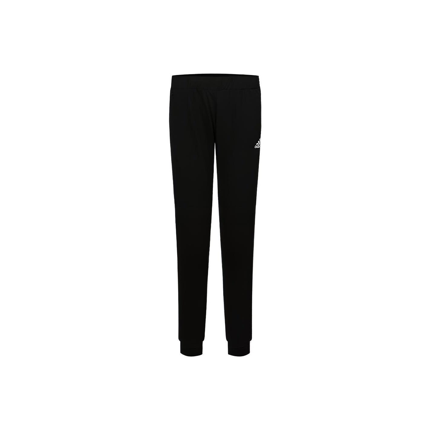 Adidas Pt Sj Half 3s Logo Knitted Cuffed Casual Sports Bottoms Women Bottoms Black EH3895 S
