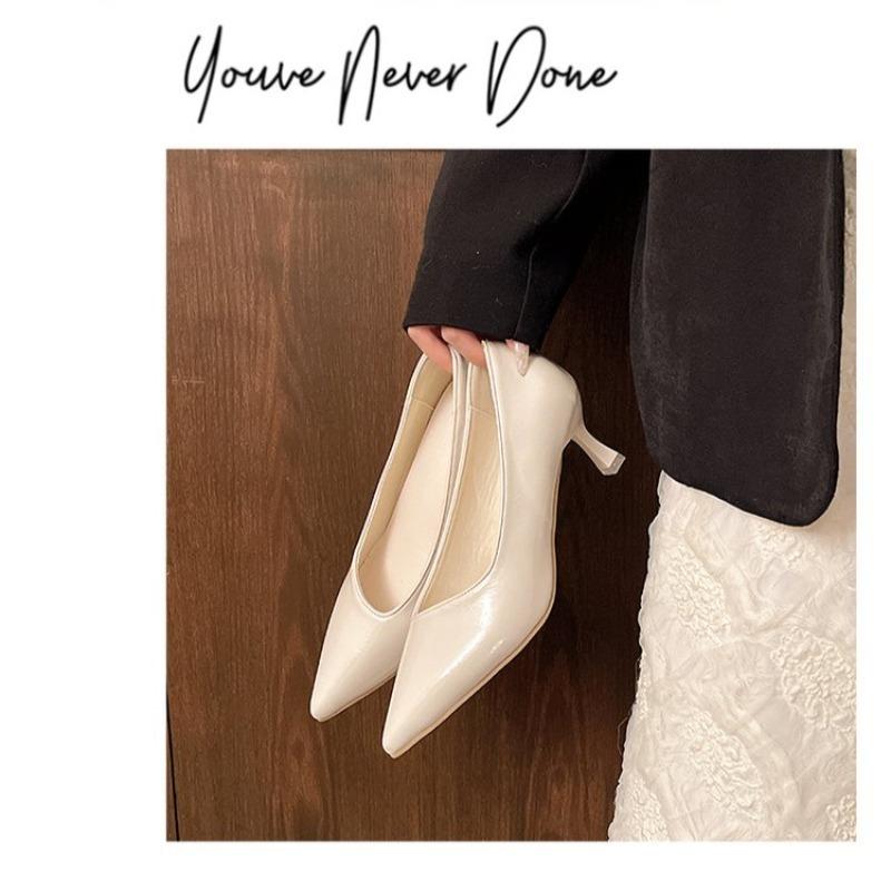 Fashion Classics Women  Pointed Toe High Heels Shoes  Loafers Shallow 2025 Trend Office Pumps Brand Dress
