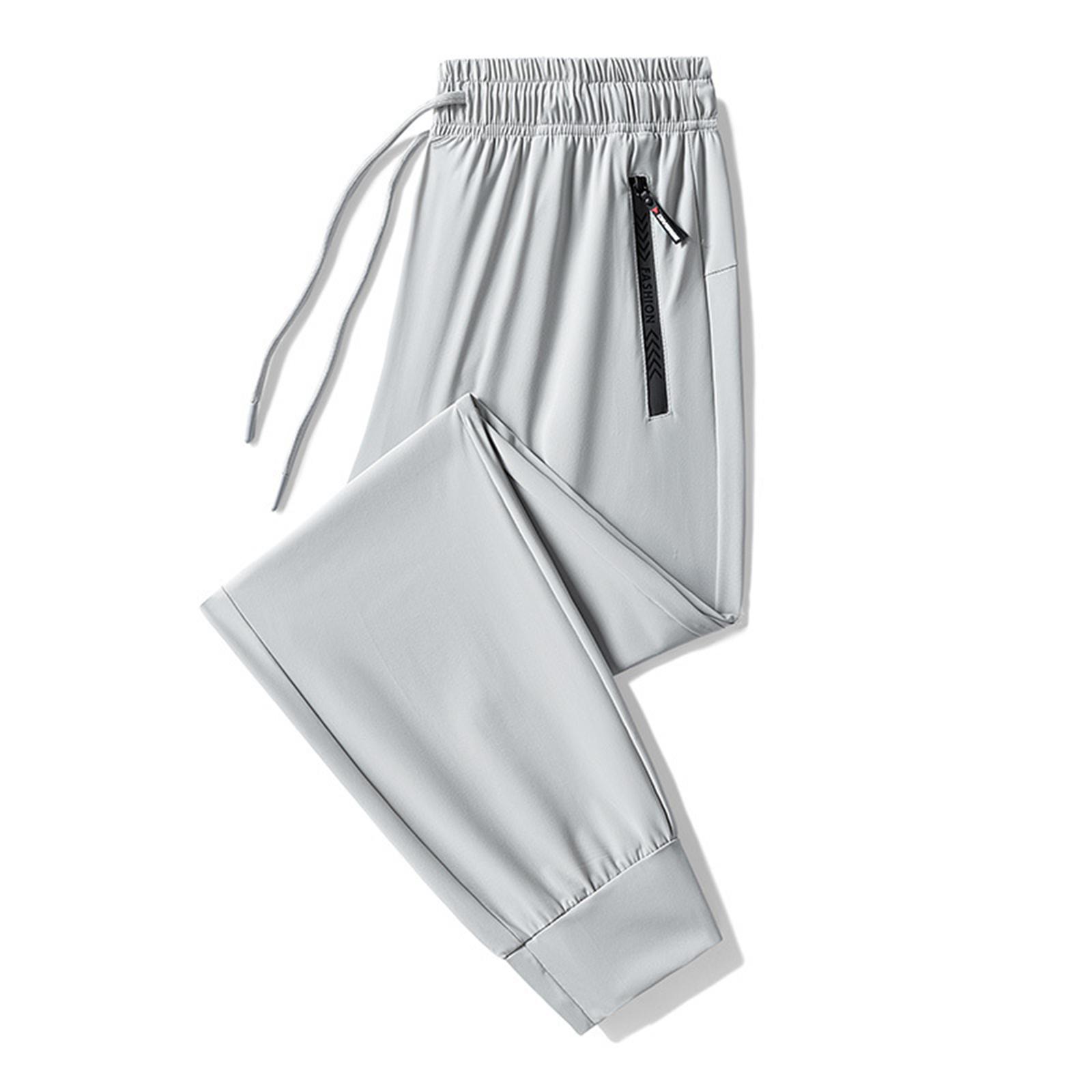 

Women s Fashion Loose Casual High Elastic Ice Silk Quick-drying Pants M