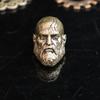 Long Bearded Spartan Warrior Brass Knife Beads EDC Outdoor DIY Paracord Woven Paracord Rope Decompression Toy Edc Accessory