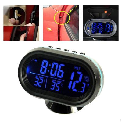 Clock Meter, 12V, Age Accessories, Alarm Monitor Dual Temperature , Car Part, LCD