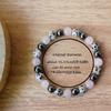 8mm Amazon rose quartz iron gallstone udan stone bracelet, unisex style, handcrafted beaded