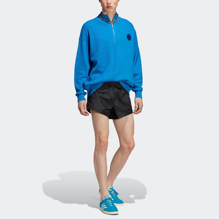 Adidas Originals Sprint Shorts Solid Logo Elastic Waist Sports Shorts Men Shorts Black IA2469