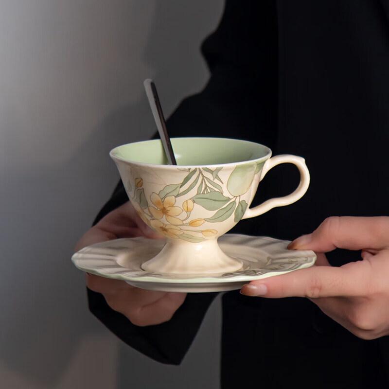 Qiwei Jinian Ceramic Coffee Cup Set