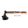 Non-Slip Bumpy Texture Wood Parrot Perch Easy Installation Adjustable Design Bird Standing Stick Replaceable Suction Cups