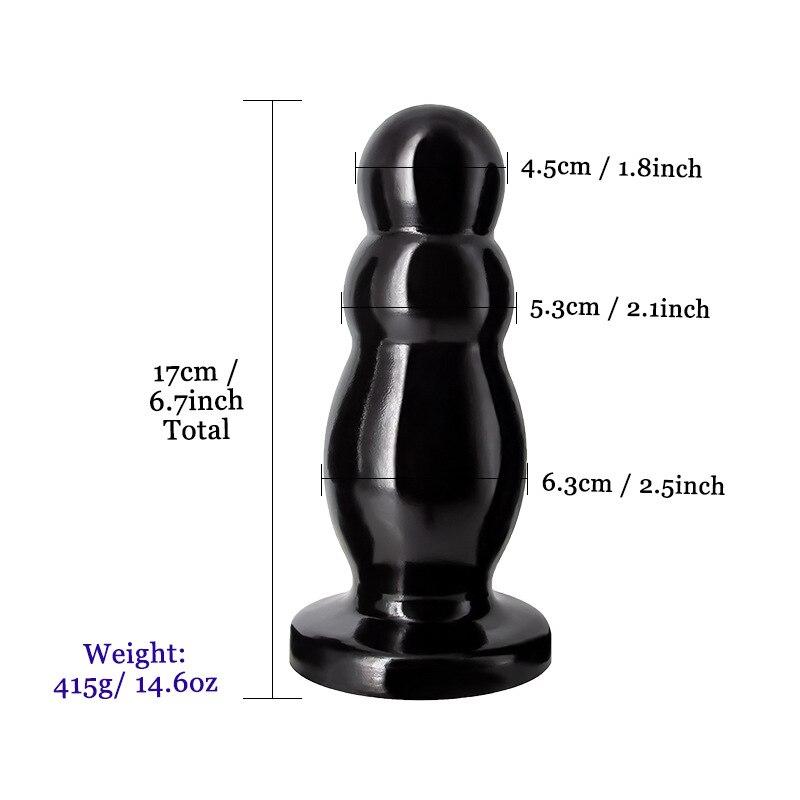 Transparentní měkký anální dilatátor Anální kolík Mužský masturbátor Sexuální hračka pro dospělé Dildo Pull Bead se Sucker Fisting Slave BDSM