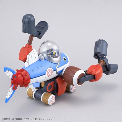 Bandai ONE PIECE Chopper Robo 3 & 5 Plastic Model Kit Chopper Submarine and Crane Color-Printed