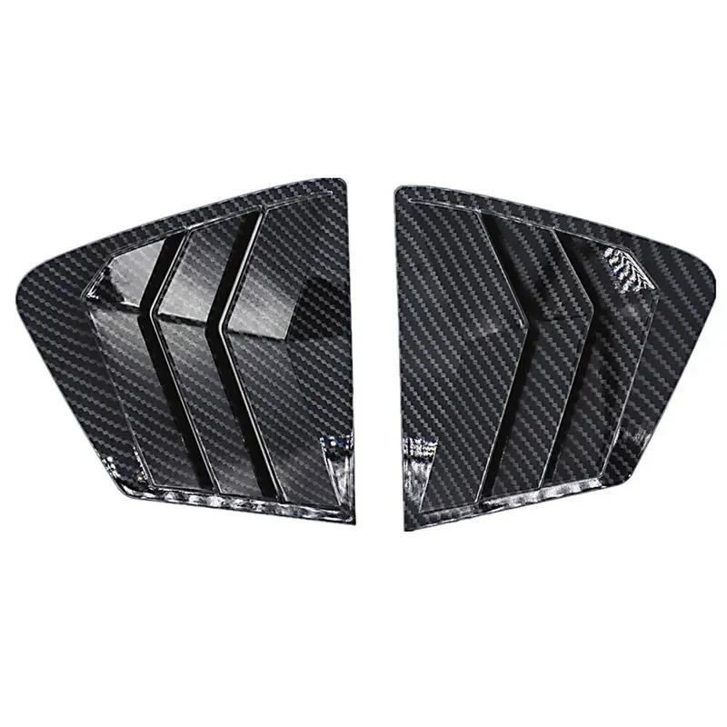 For Honda Civic 9th Sedan 2011 2012-2015 ABS Plastic Rear Window Quarter Louver Cover Side Vent Trim Car Adhesive Accessories
