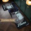 Joo Jaekyung (1) Customize Name Flannel Kitchen Mat Soft Non-Slip Kitchen Floor Runner Rug for Home Kitchen Decor